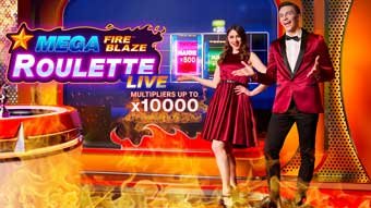 Mega Fire Blaze Roulette Live